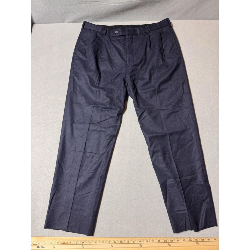 Brooks Brothers Men Madison 100% Wool Dress Pants SIZE 38/28 Navy